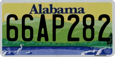 AL license plate 66AP282