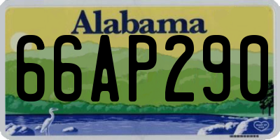 AL license plate 66AP290