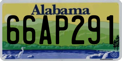 AL license plate 66AP291