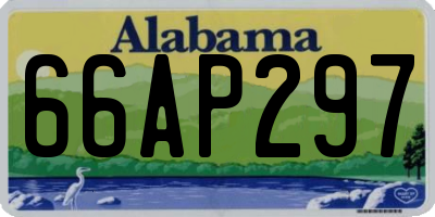 AL license plate 66AP297