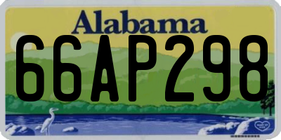 AL license plate 66AP298