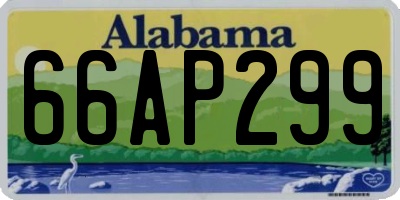 AL license plate 66AP299