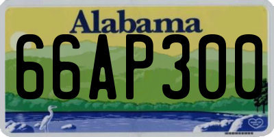 AL license plate 66AP300
