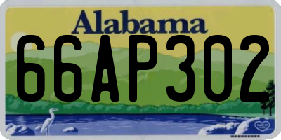 AL license plate 66AP302
