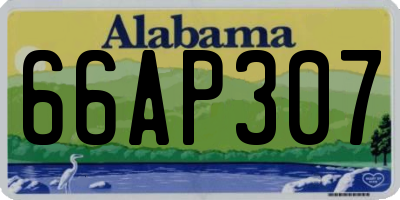 AL license plate 66AP307