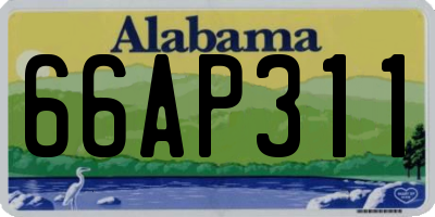 AL license plate 66AP311