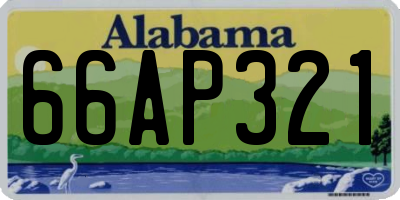 AL license plate 66AP321