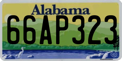 AL license plate 66AP323