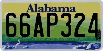 AL license plate 66AP324
