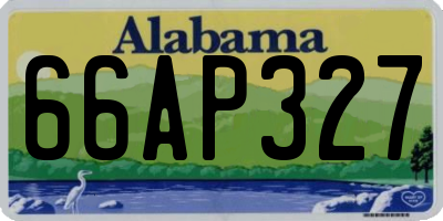 AL license plate 66AP327