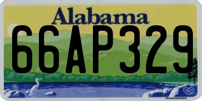 AL license plate 66AP329