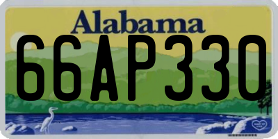 AL license plate 66AP330