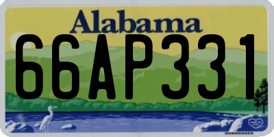 AL license plate 66AP331