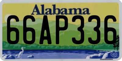 AL license plate 66AP336