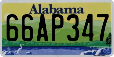 AL license plate 66AP347