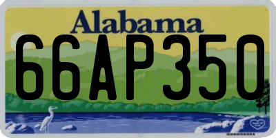 AL license plate 66AP350