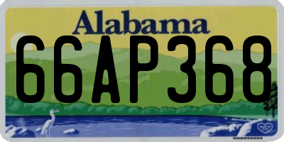AL license plate 66AP368