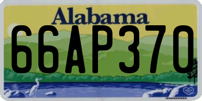 AL license plate 66AP370