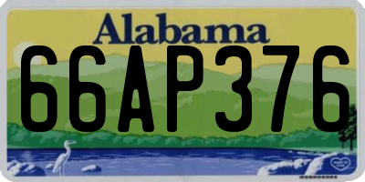 AL license plate 66AP376