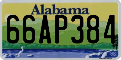AL license plate 66AP384