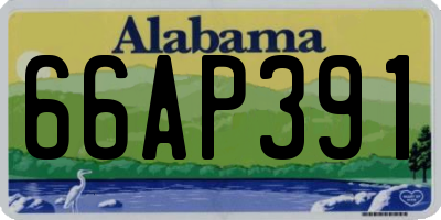 AL license plate 66AP391