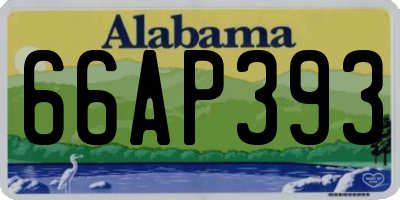 AL license plate 66AP393