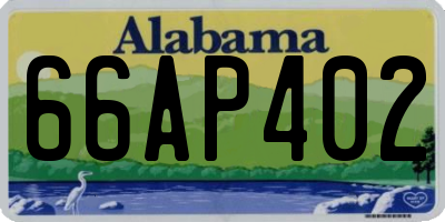 AL license plate 66AP402