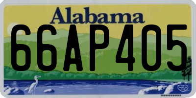 AL license plate 66AP405