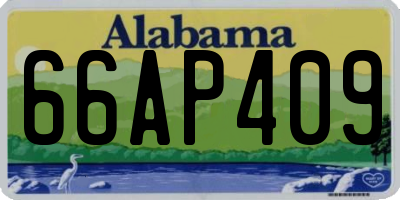 AL license plate 66AP409