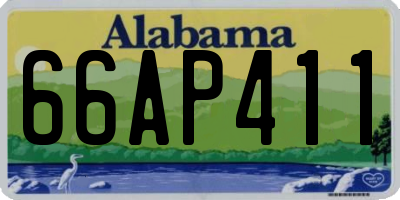 AL license plate 66AP411