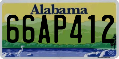 AL license plate 66AP412