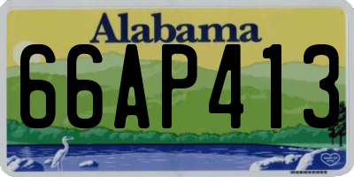 AL license plate 66AP413