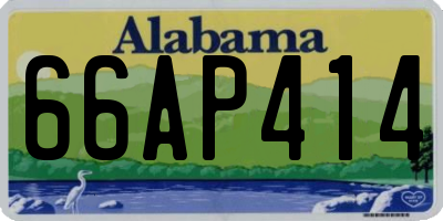 AL license plate 66AP414