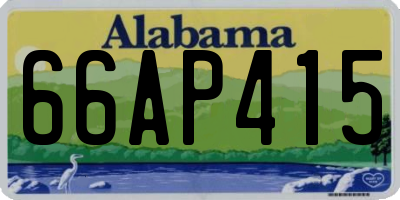 AL license plate 66AP415