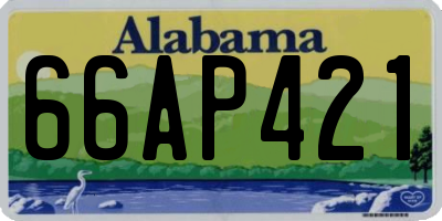 AL license plate 66AP421