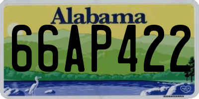 AL license plate 66AP422