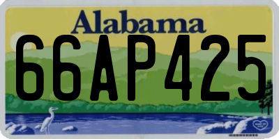 AL license plate 66AP425