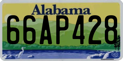 AL license plate 66AP428
