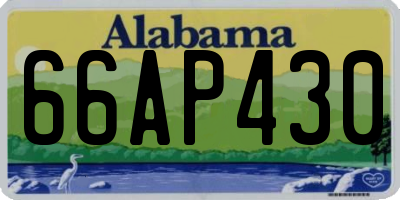 AL license plate 66AP430