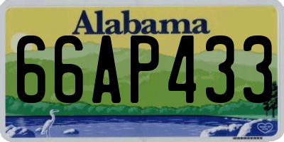 AL license plate 66AP433