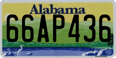AL license plate 66AP436