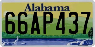 AL license plate 66AP437