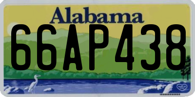 AL license plate 66AP438