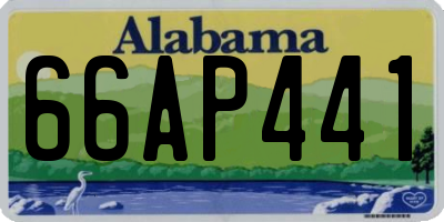 AL license plate 66AP441