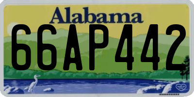 AL license plate 66AP442
