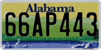 AL license plate 66AP443