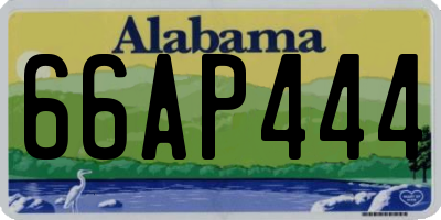 AL license plate 66AP444
