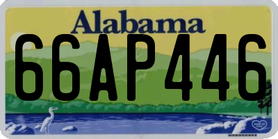 AL license plate 66AP446