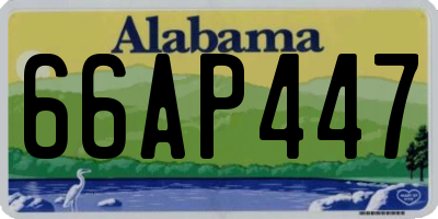 AL license plate 66AP447
