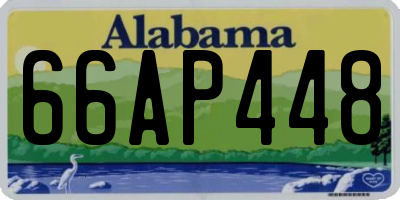 AL license plate 66AP448